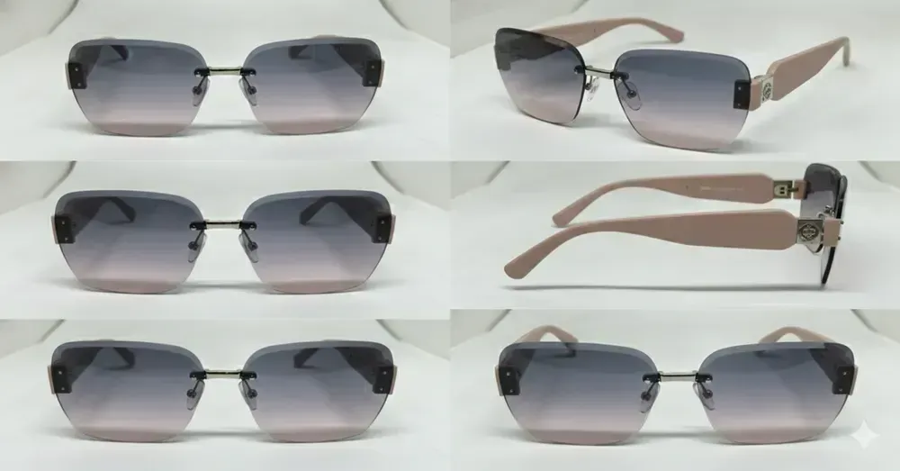 Versace rimless sunglasses BO-33