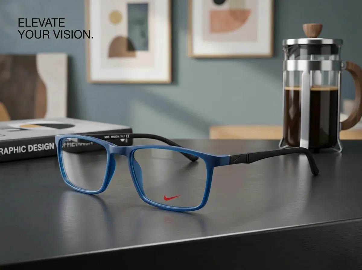 Premium  Progressive Blue Cut Lens TR Nike (Copy) +0.75 | +1.00 | +1.25 | +1.50 | +1.75 | +2.00 | +2.25 | +2.50 | +2.75 | +3.00 Power Range Only 800 Tk Free Delivery. gallery image