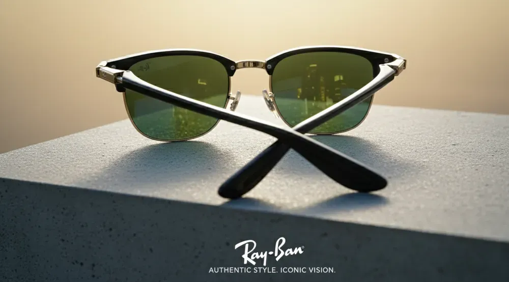 Ray-Ban Clubmaster-style sunglasses BO-34 gallery image